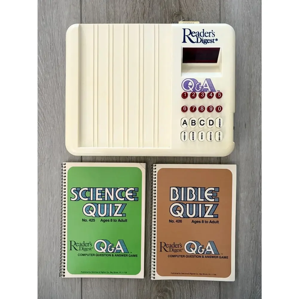 Vintage 1980 Readers Digest Q&A Electronic Trivia Game Selchow Righter TESTED